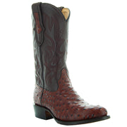 Men's Ostrich Print Cowboy Boots (H7002)