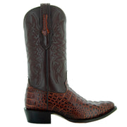 Soto Boots Men's Gator Tail Print Cowboy Boots Cognac (H7006)