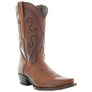 Cheyenne Cowgirl Boots | Women's Snipped Toe Tan Leather Boots (M50041)