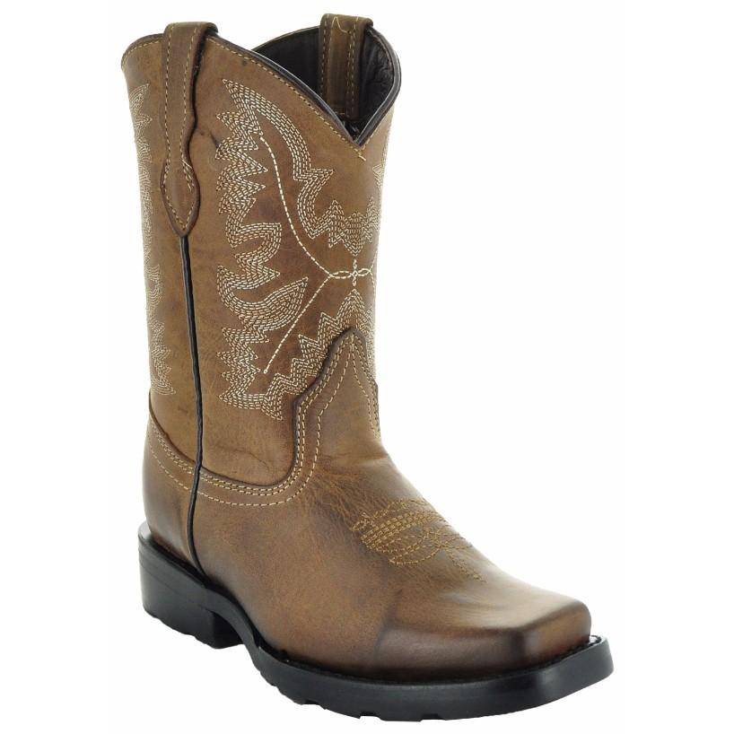 Cowboy Unisex Boots Kids shops Square Toe 4.5