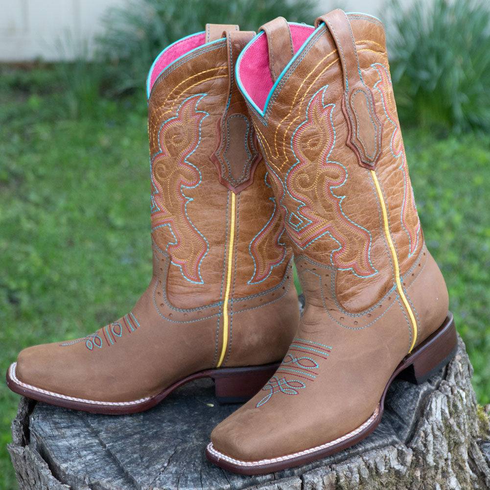 Ana Vaquera Western Boots Women s Embroidered Square Toe Cowgirl Boots M9002 Soto Boots