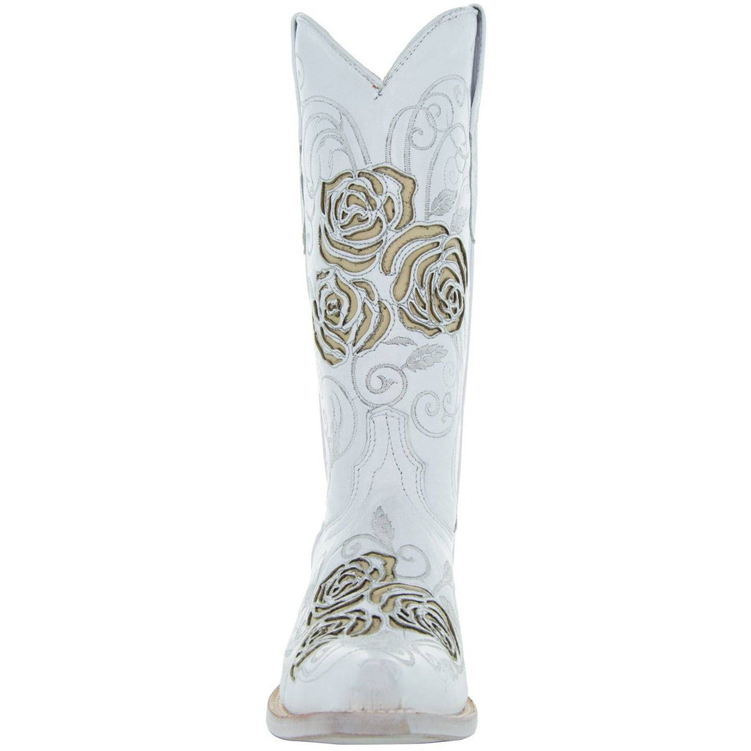 Soto Boots Women's Wedding Cowgirl outlet Boots M50040 White