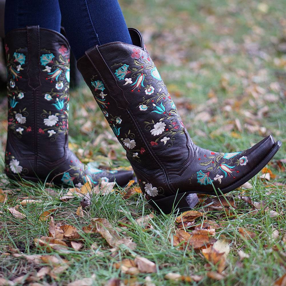 Wildflower Boots Floral Embroidered Cowgirl Boots M50030 Soto Boots